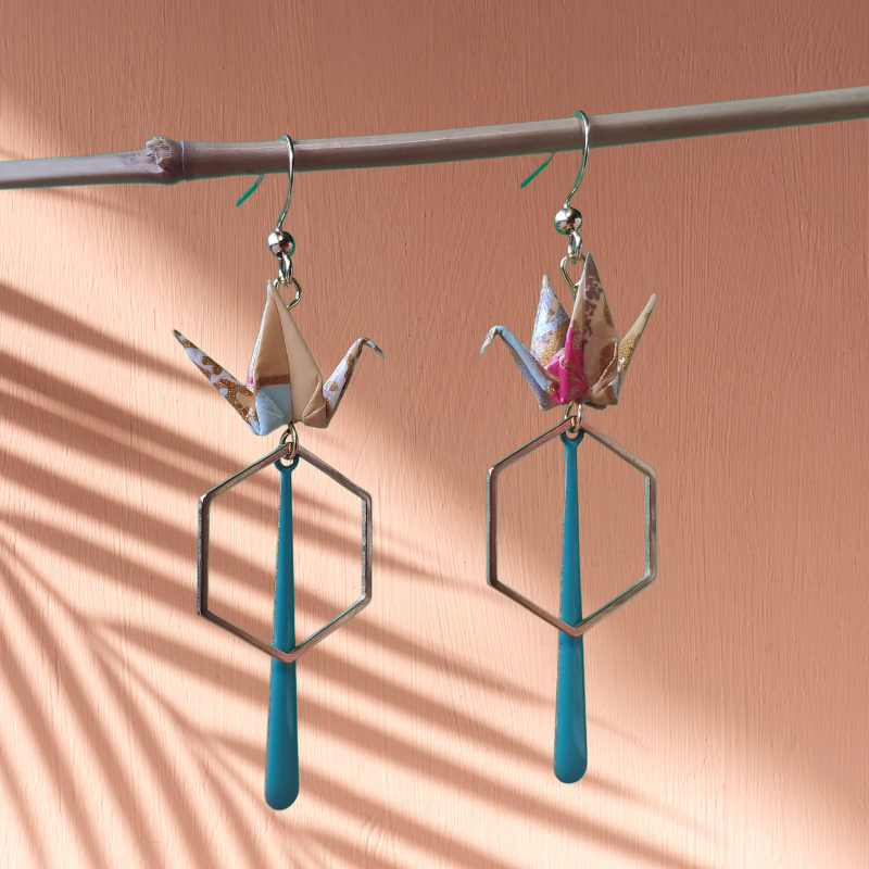 boucles origami géométriques